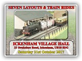 Ickenham and District SME Model Railway Show Saturday 21st October 2017